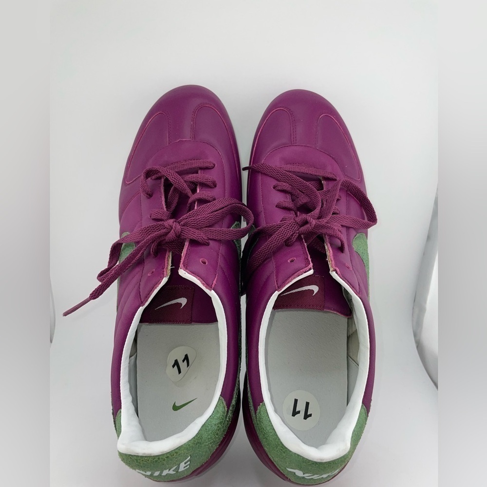 NWOT Vintage Nike Sprint Sister Running Shoes Women 11 Deep Purple Green Swoosh 